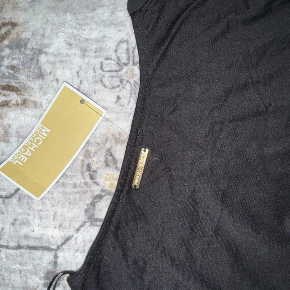 Michael Kors Black Top with Gold Accent - Picture 4 of 4